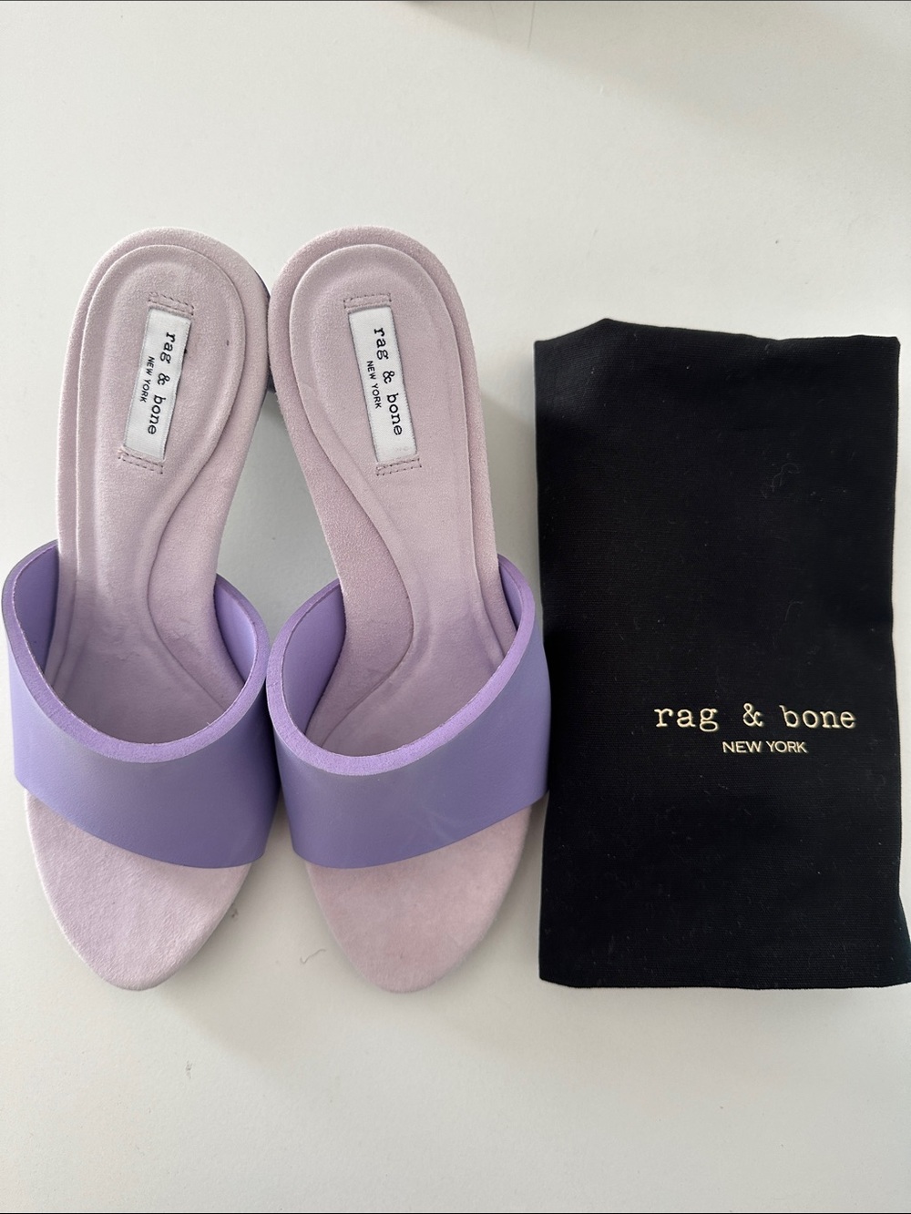 New Rag & Bone Vesper Sandals. Violet. Size 37.5.